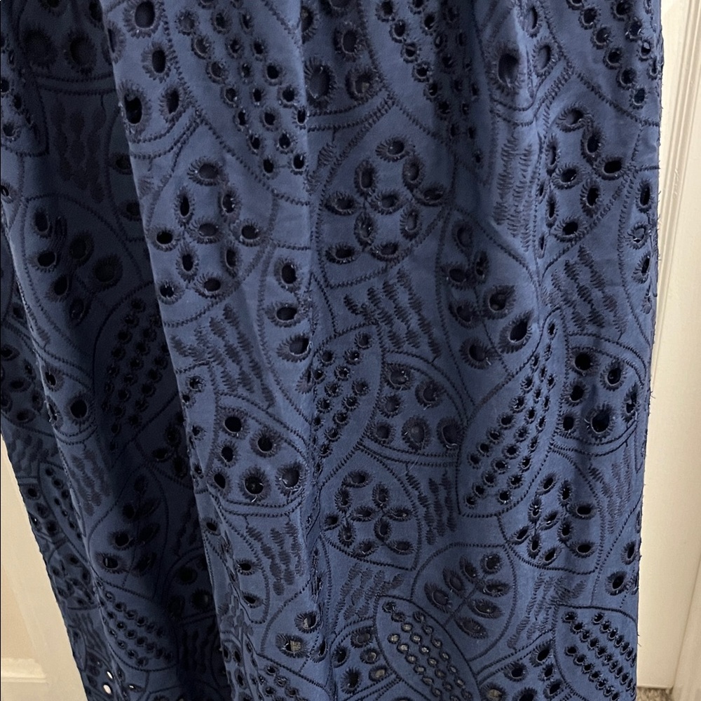Grace Karin Navy Sleeveless Maxi Dress with Eyelet Skirt Panel - Picture 4 of 7